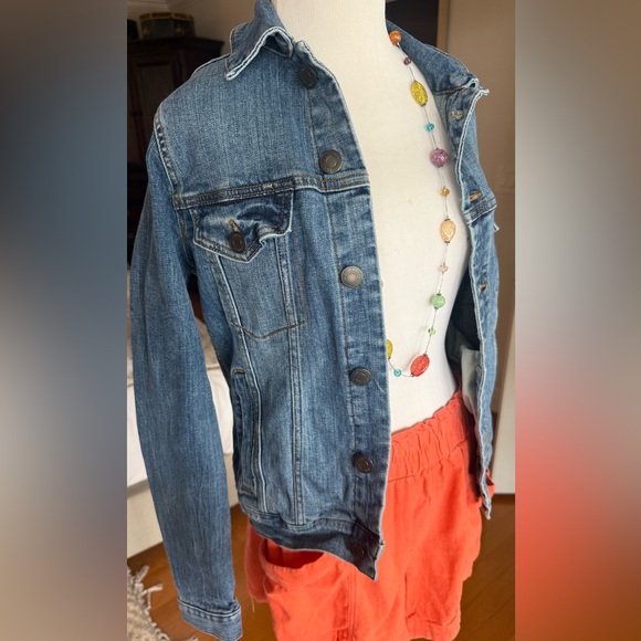Vintage Aeropostale Blue Denim Jacket XS but fits small as well - Picture 4 of 9